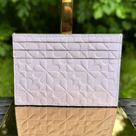 Kate Spade Hollie Spade Clover Geo Small Slim Card Holder - Picture 2 of 7